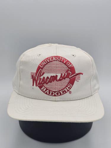 NEW Vintage University of Wisconsin Badgers NCAA The Game Sports Hat Snapback