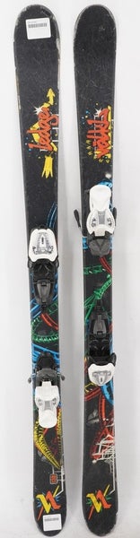 Volkl Ledge Jr. Twin Tip Kids Skis with Bindings - 138 cm Used