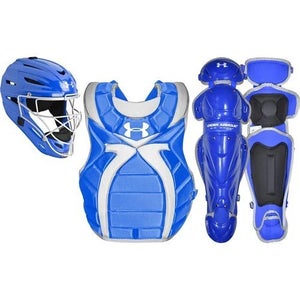 Under Armour Girls Ages 10-12 Fastpitch Softball Catchers Gear Set - Royal Blue