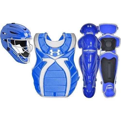 Under Armour Girls Ages 10-12 Fastpitch Softball Catchers Gear Set - Royal Blue