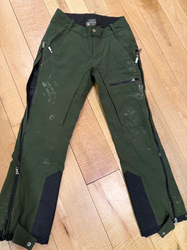 Green Unisex Adult XS SYNC Ski Pants (Used)