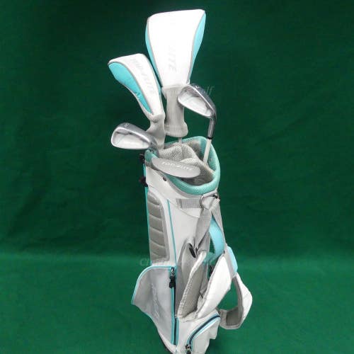 JUNIOR Top Flite 2019 Girls 5-Piece Complete Club Set w/ Matching Stand Bag
