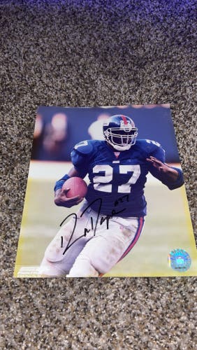Ron Dayne autographed photo