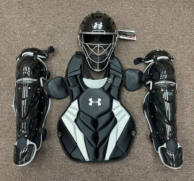 Under Armour Converge Victory Series Teen 13-15 Baseball Catchers Gear Set Black