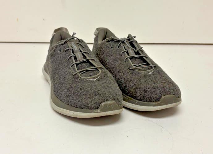 Hoka One One Hupana Flow Wool Sneakers Gray US 9.5 EU 43-1/3 GREAT