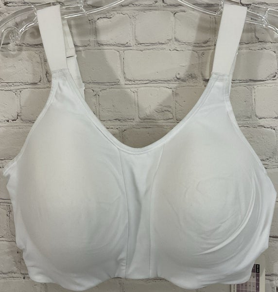CALIA Womens Go All Out Size 36DD High Support Activwear Bra Mesh Material White