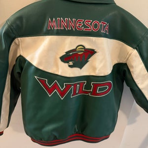 MN Wild Nike Bomber Boys Med Jacket (Used)