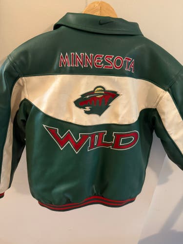MN Wild Nike Bomber Boys Med Jacket (Used)