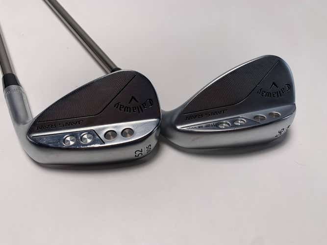 Callaway Jaws Raw Chrome Wedge Set 52* 10 | 56* 12 Recoil Wedge F1 Ladies RH