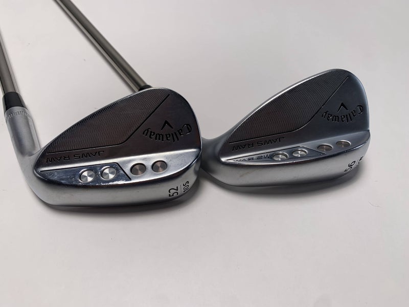 Callaway Jaws Raw Chrome Wedge Set 52* 10 | 56* 12 Recoil Wedge F1 Ladies RH