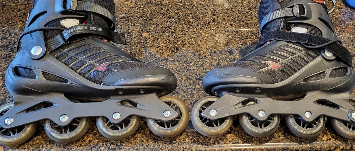 Rollerblade Zetrablade Inline Skates Regular Width Size 10 (Used)