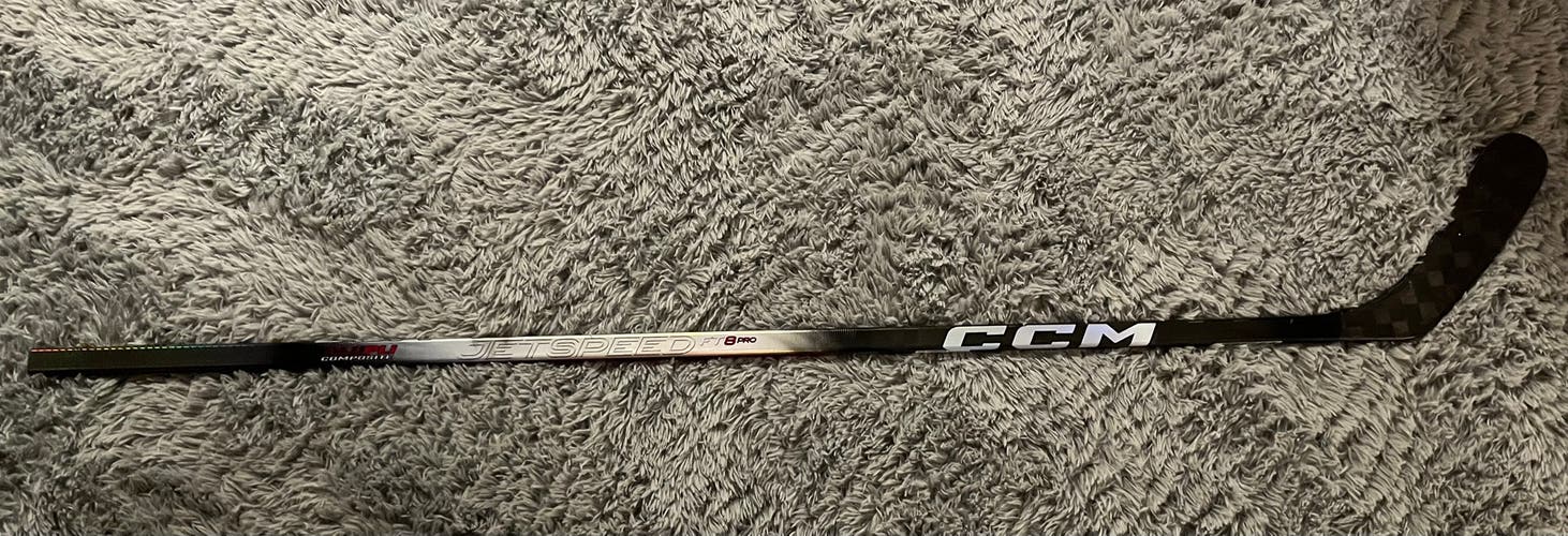 Senior CCM JetSpeed FT8 Pro Left Hand Hockey Stick P28 85 Flex Pro Stock (Used)