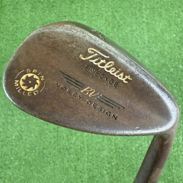 Titleist Vokey Spin Milled Raw Rust 60 Lob Wedge Dynamic Gold S200 Stiff Flex
