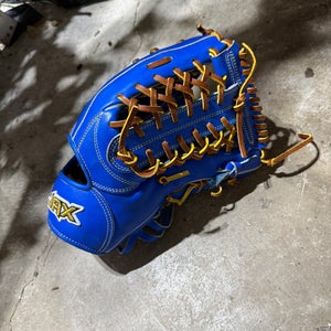 Jax 12.5” Outfield Baseball Glove Blue Trapeze Web Japanese Leather LJ-10