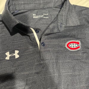 Montreal Canadiens Large Adult Unisex Under Armour Polo
