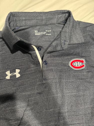 Montreal Canadiens Large Adult Unisex Under Armour Polo