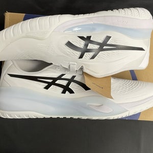 ASICS Mens Gel-Resolution X White/Black Sz 9.5