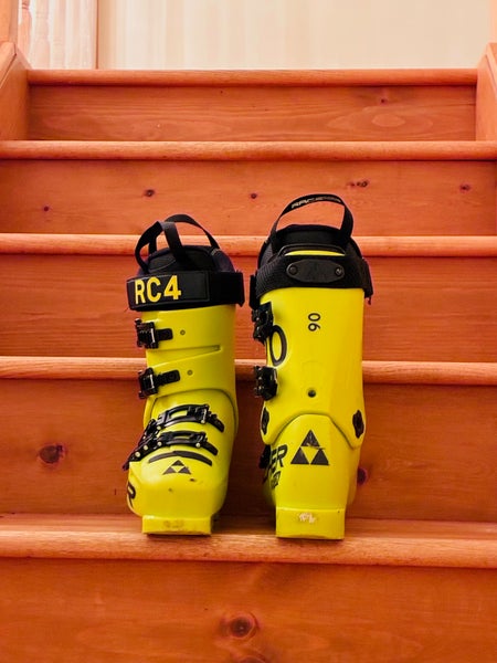 Mondo 26 & 26.5 Unisex Fischer Racing RC4 Podium 90 Ski Boots Soft Flex (Used)