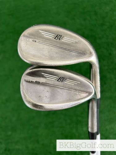 Titleist Vokey SM9 Brushed Steel 2 Wedge Set (56 & 60 Degrees)