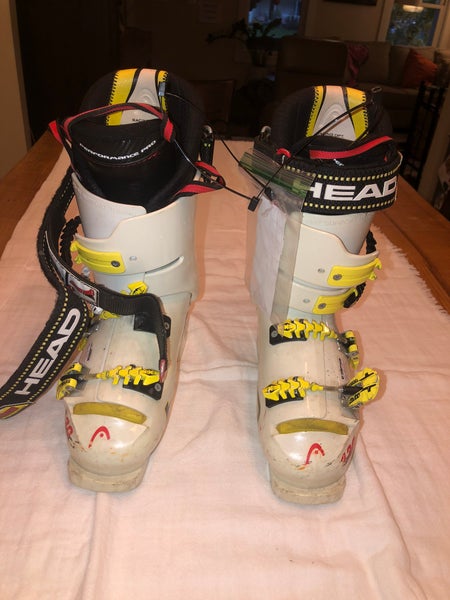 Mondo 29 & 29.5 Men's HEAD Raptor RS Racing Ski Boots Stiff Flex (Used)