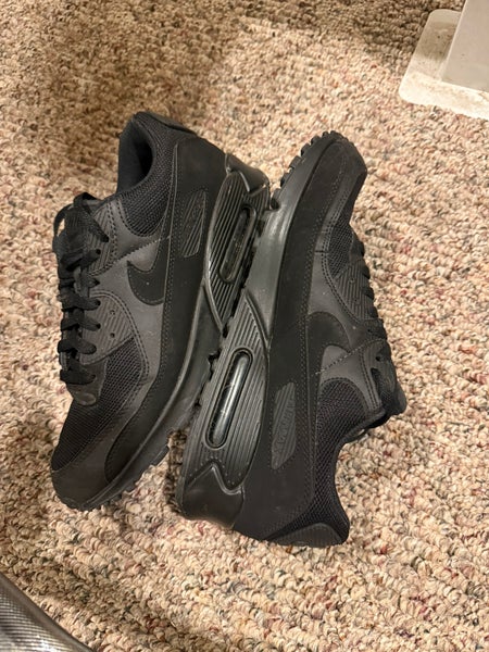 Black Men's Size M 9.5 (W 10.5) Adult Nike Air Max 90 Shoes (Used)