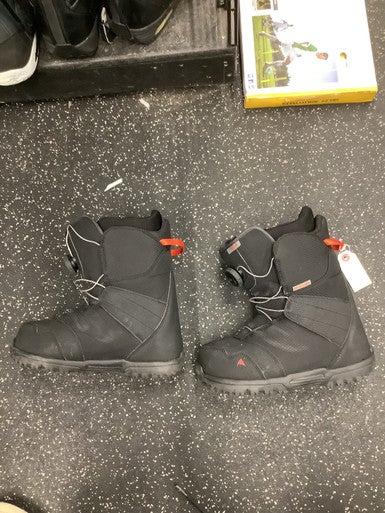Used Burton ZIPLINE Mens Snowboard Boots Black Senior 7 11162-S000407013