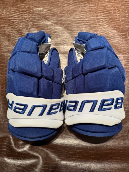 Used Bauer Supreme Ultrasonic Glove 14" Pro Stock - David Kampf