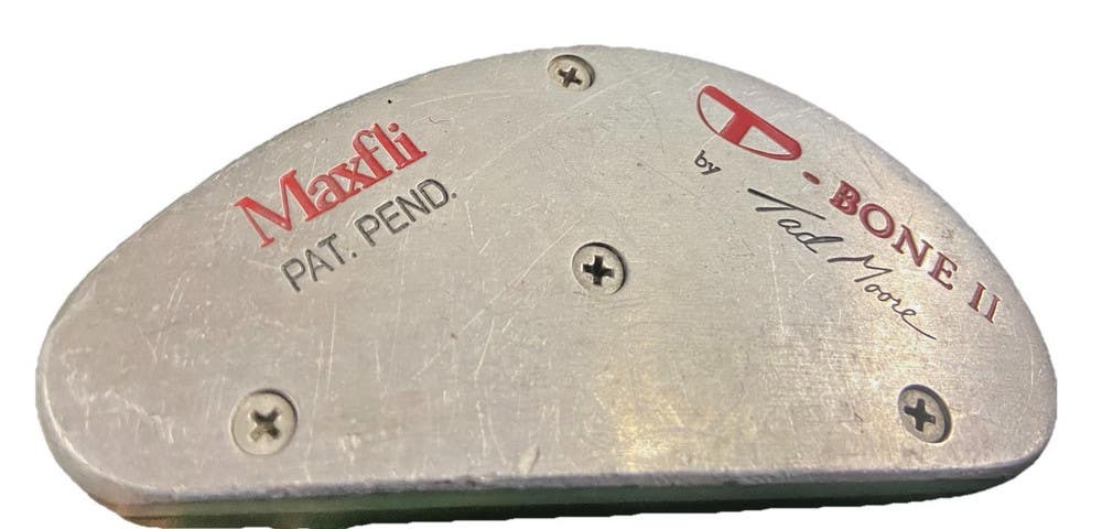 Tad Moore TBone II Mallet Putter Maxfli RH Steel 35 Inches Good Stock Grip Nice