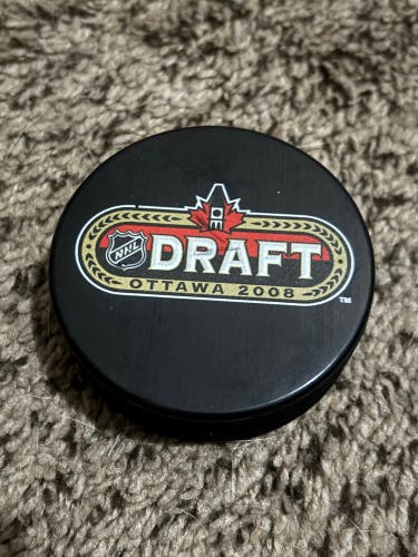 2008 NHL Entry Draft Hockey Puck