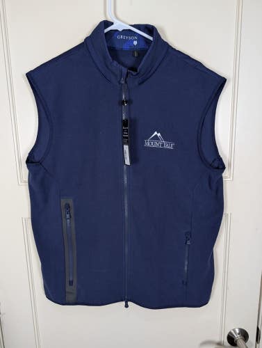 Greyson Men's Algonquin Golf Vest Maltese Size: L New Mount Yale Logo