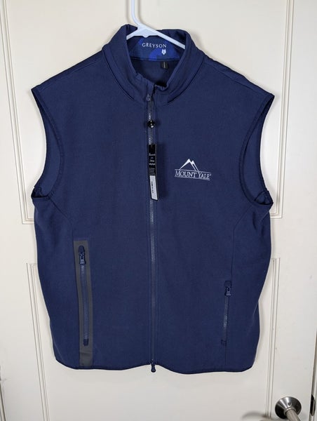 Greyson Men's Algonquin Golf Vest Maltese Size: L New Mount Yale Logo