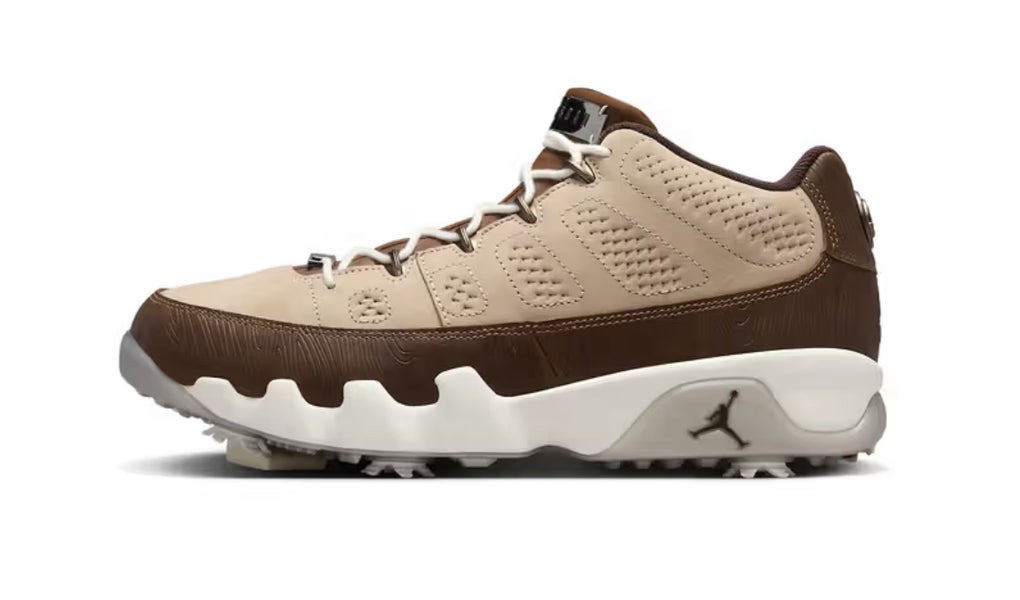 Size 10.5 - Happy Life Wood x Air Jordan 9 Golf Low Woodgrain *NEW* FN6929-200