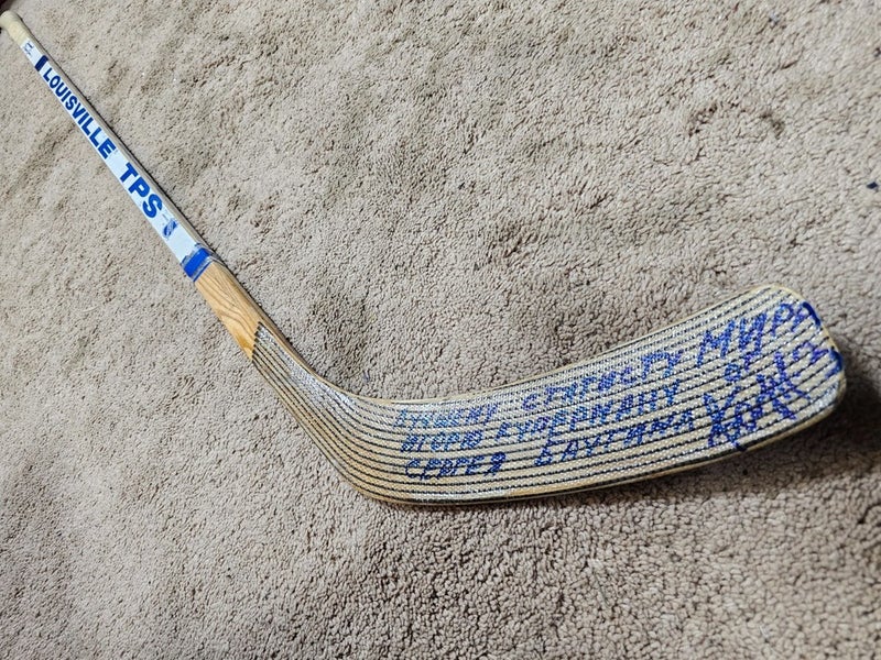 SERGEI BAUTIN 92'93 Signed Winnipeg Jets NHL Game Used Hockey Stick coa