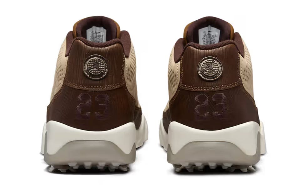 Size 12 - Happy Life Wood x Air Jordan 9 Golf Low Woodgrain *NEW