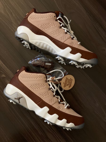 Size 12 - Happy Life Wood x Air Jordan 9 Golf Low Woodgrain *NEW