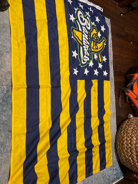 Jesse Cole, Founder of banana ball signed Savannah Bananas Flag.