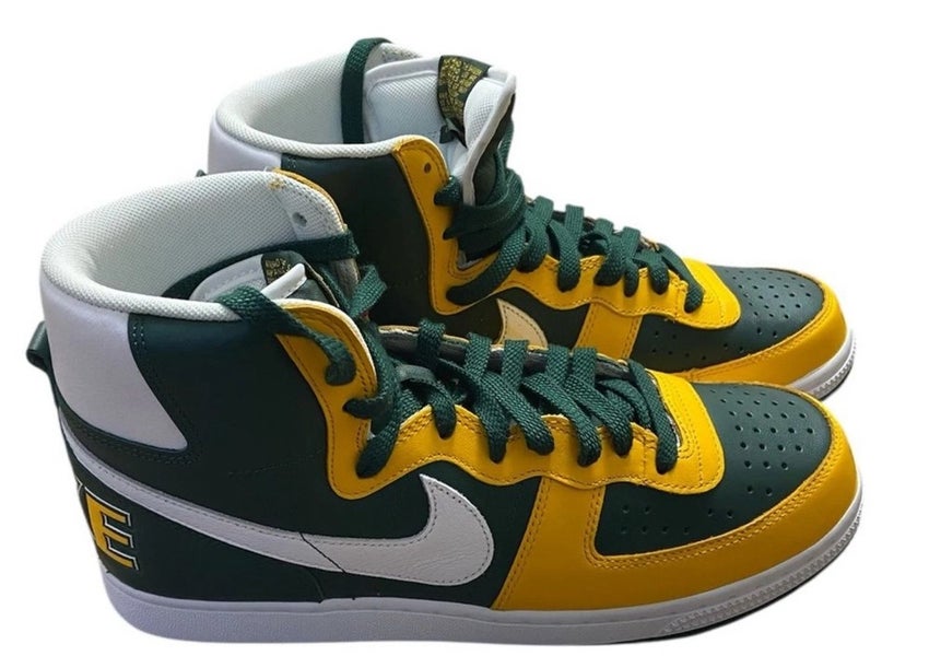 Nike Terminator Seattle 79 high tops sneakers dunks men green yellow Sz 11 NWT