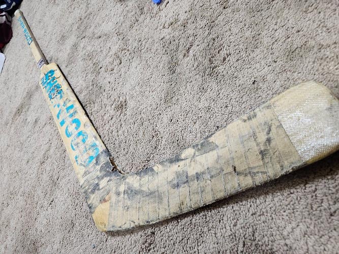 ARTURS IRBE Early to Mid 90's Signed San Jose Sharks NHL Game Used Hockey Stick