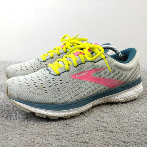Brooks Ghost 13 Womens Size 8 Running Shoes Low Top Trainers Gray Sneakers