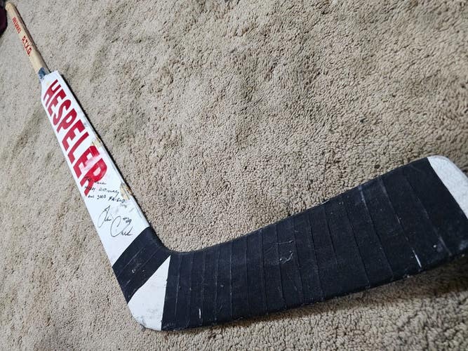 TIM CHEVELDAE Mid 90's Signed Detroit Red Wings NHL Game Used Hockey Stick
