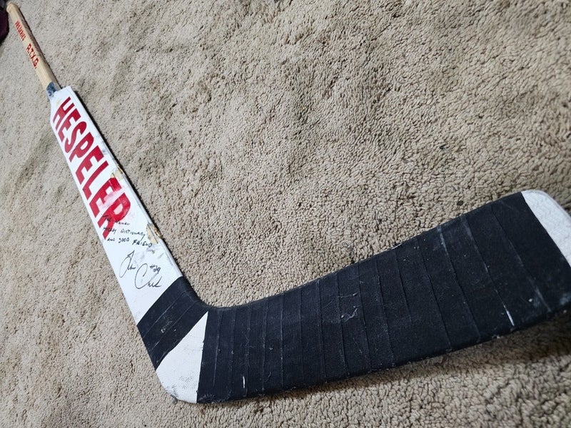 TIM CHEVELDAE Mid 90's Signed Detroit Red Wings NHL Game Used Hockey Stick