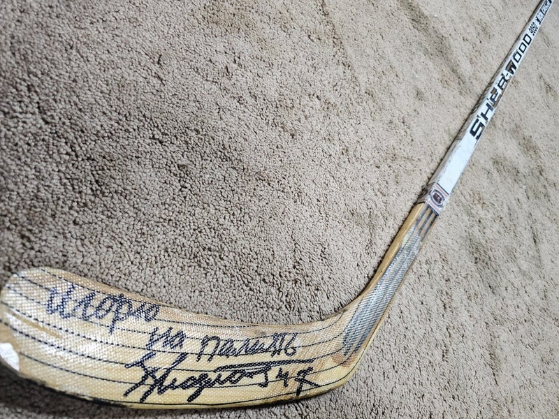 VIKTOR KOZLOV 94'95 Signed ROOKIE San Jose Sharks NHL Game Used Hockey Stick coa