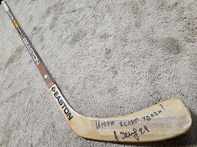 ALEXANDER SELIVANOV Late 90's Signed Tampa Bay Lightning Game Used Hockey Stick