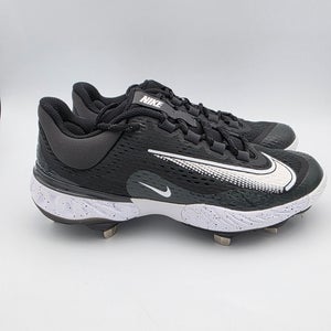 Nike Alpha Huarache Elite 4 Low 'Black Dark Smoke Grey' Baseball Cleats Men's Size 8