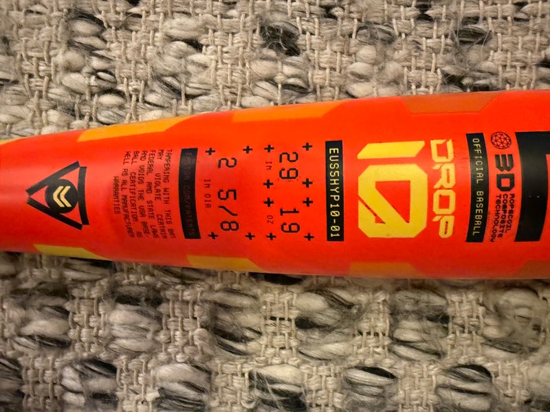 2025 Easton Hype Fire Composite USABat Certified Bat (-10) 19 oz 29" (Used)