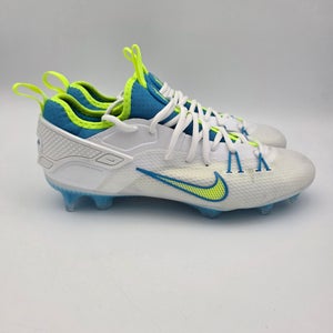 Nike Huarache 9 Elite Low LAX SE 'Vivid Blue Volt' Lacrosse Cleats Men's Size 9