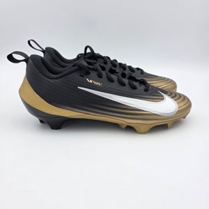 Nike Vapor Speed 3 'Black Metallic Gold' Football Cleats Men's Size 8