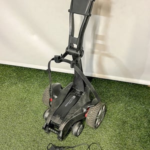 Used Stewart Golf Electronic Push Cart With Remote Control 18 Hole Battery
