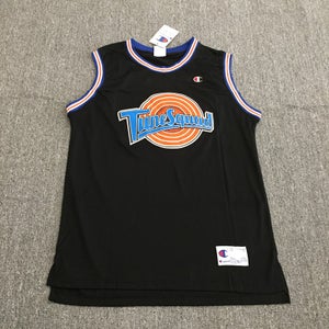 Looney Tunes Black Blue Tune Squad Bugs Bunny #1 Basketball Jersey Space Jam Size XL