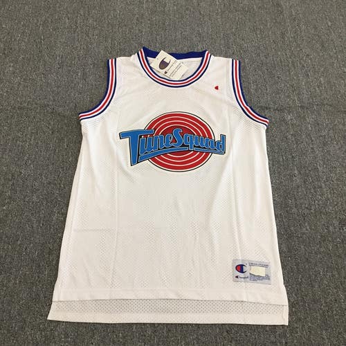 Looney Tunes White Tune Squad Bugs Bunny #1 Basketball Jersey Space Jam Size XXL